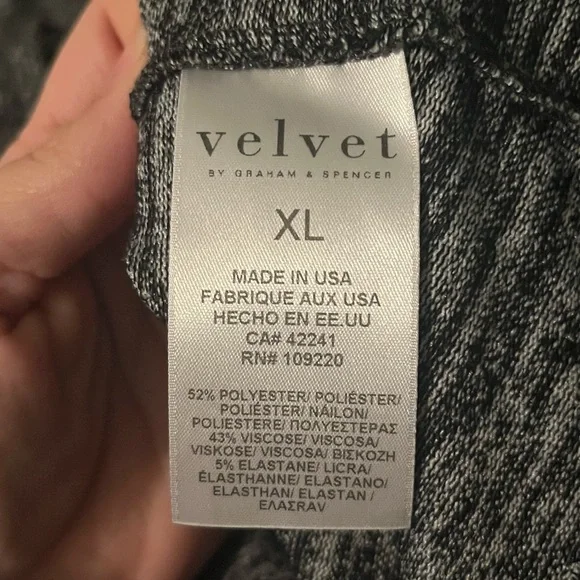 NWOT Velvet by Graham & Spencer Dejavu Draped Cardigan - Picture 8 of 9